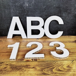3D Buchstaben und Zahlen
